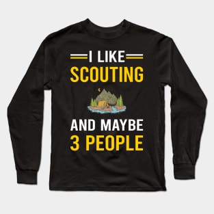 3 People Scouting Scout Scouts Long Sleeve T-Shirt